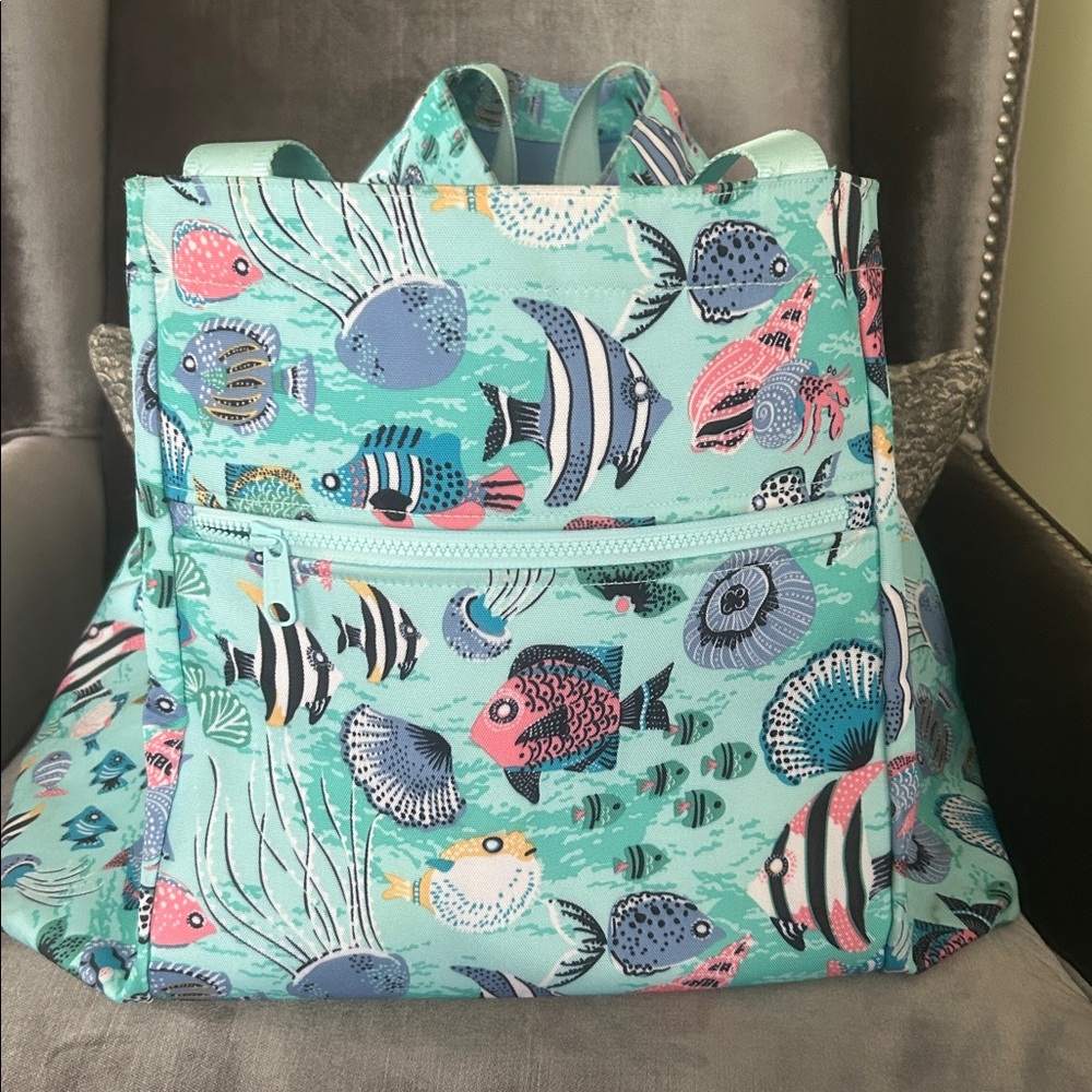 Vera Bradley Mesh Dual Compartment Tote - Antilles Treasure